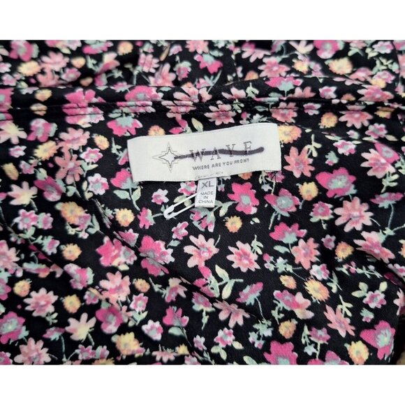 WAYF Floral Halter Neck Bodysuit With Adjustable Tie/Sz. XL, NWOT - Picture 4 of 5